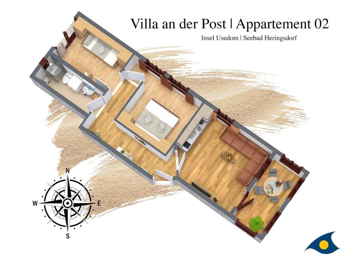 Villa an der Post_ Whg_ 02 Heringsdorf  Exteriör bild